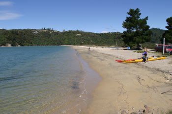 Marahau beach, great place to kayak into the Abel Tasman National Park from