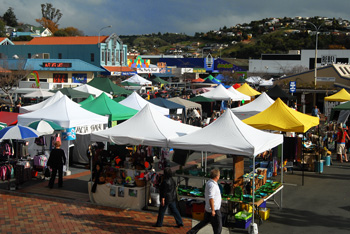 Nelson Saturday market, great for arts and crafts